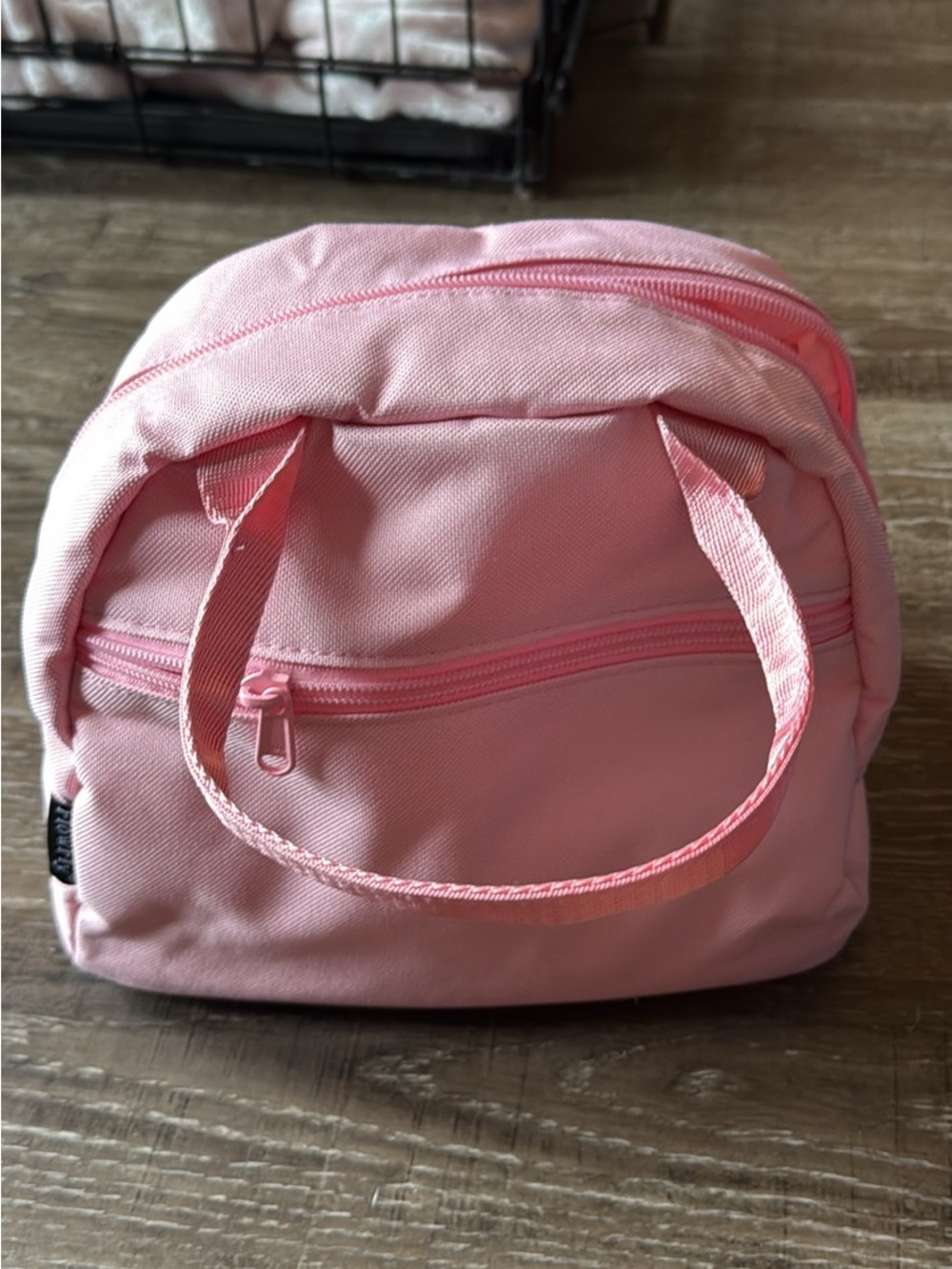 Amazon Light Pink Mini Tote with Front Zip Pocket